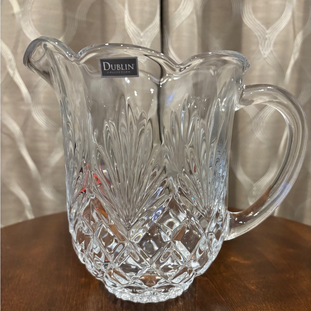 Dublin Crystal Beverage Pitcher 46 OZ